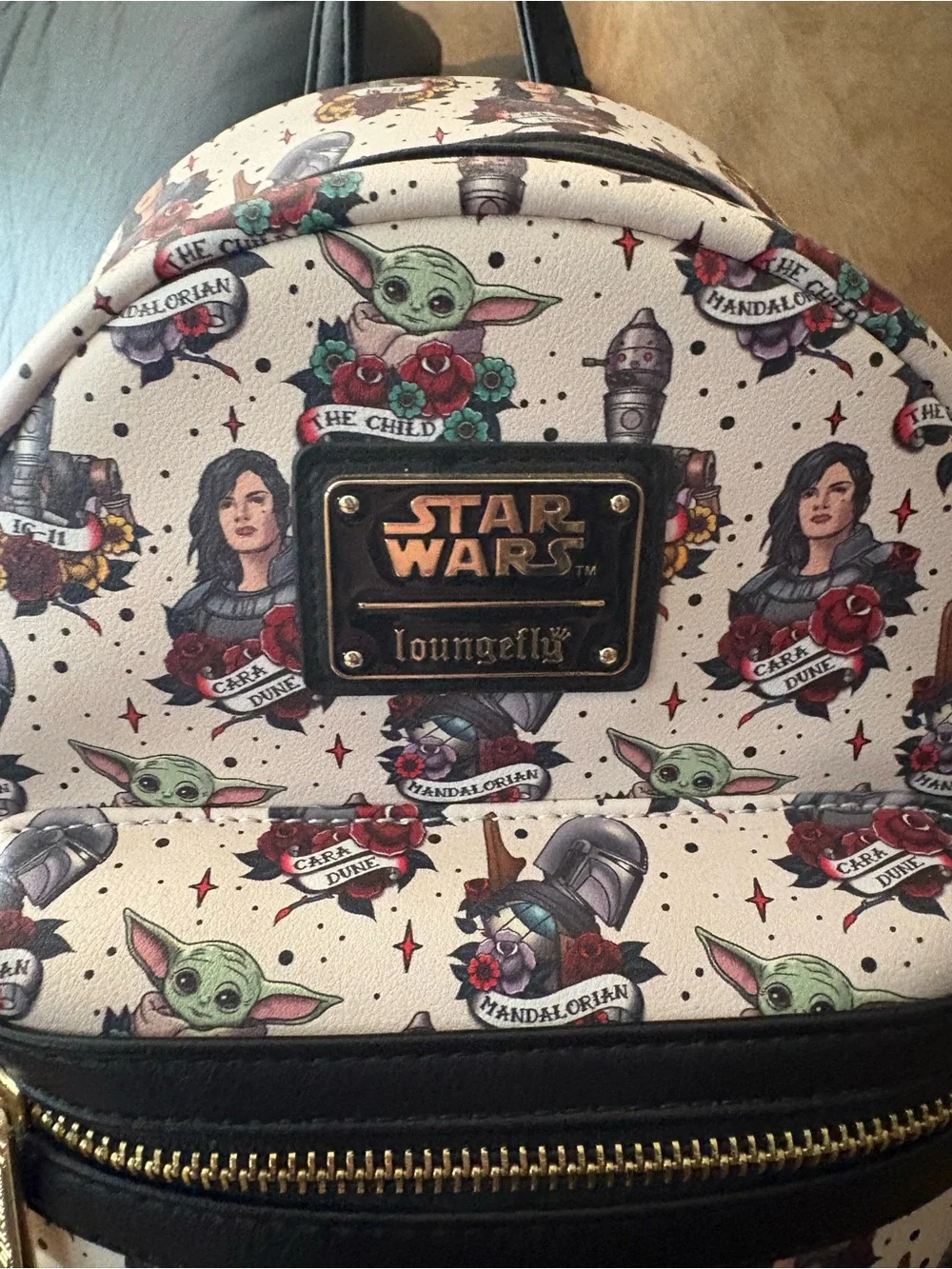 Loungefly Cream Star Wars Character Mini Backpack